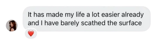 Member DM praising the membership